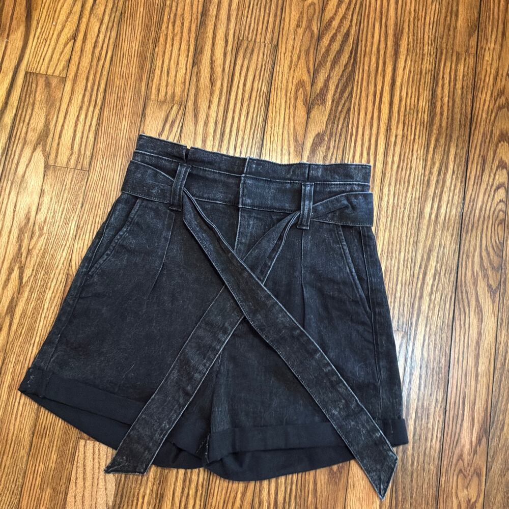 Express Extreme High Rise Paperbag Shortie Shorts Size 00